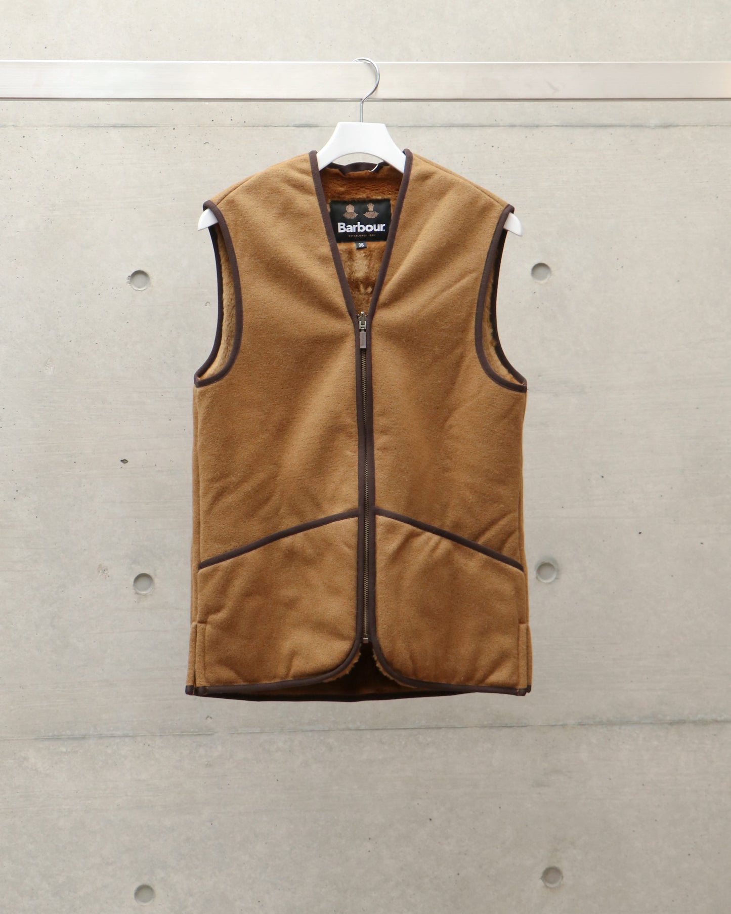 WARM PILE WAISTCOAT ZIP-IN LINER