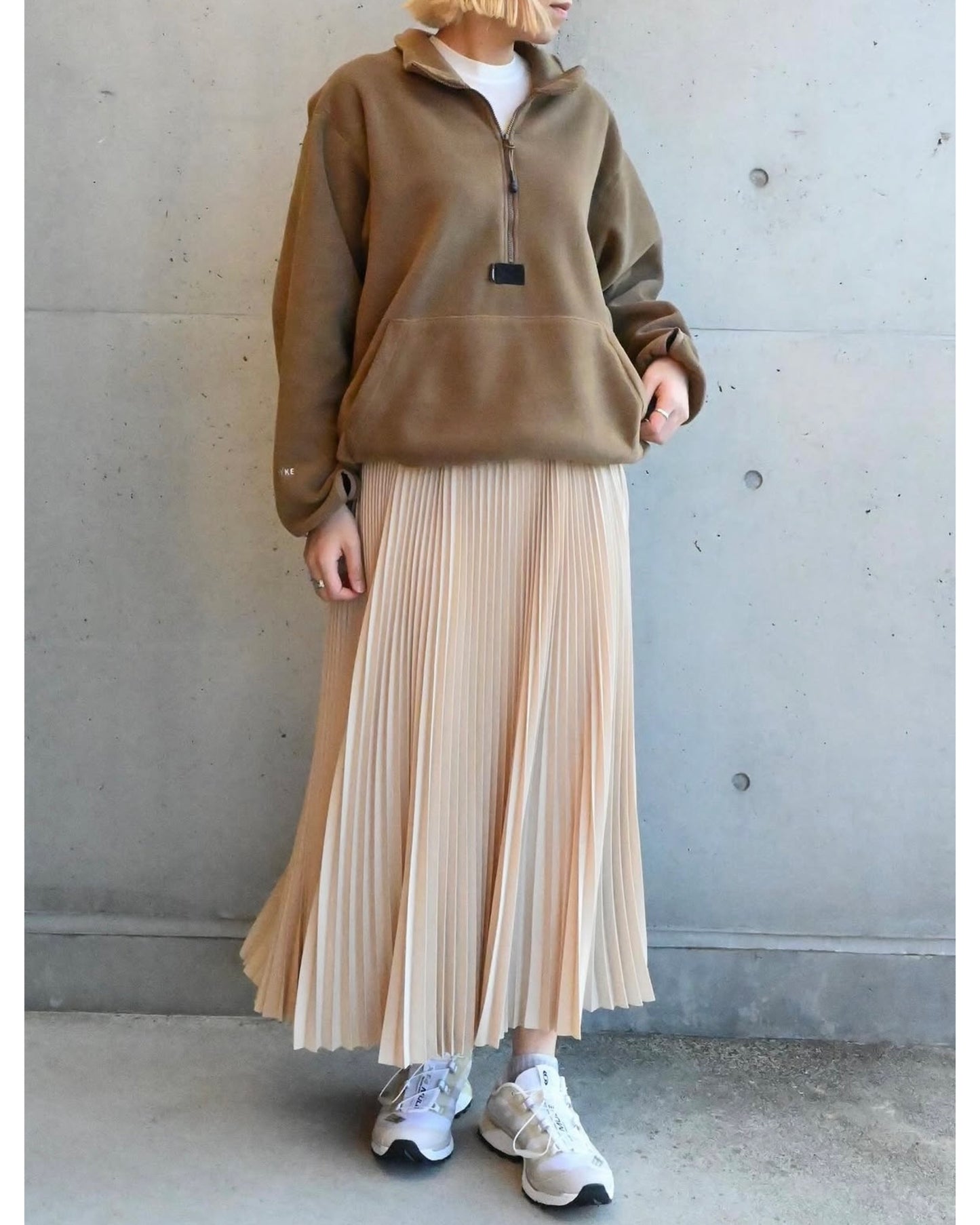 TAFFETA PLEATED SKIRT 14164