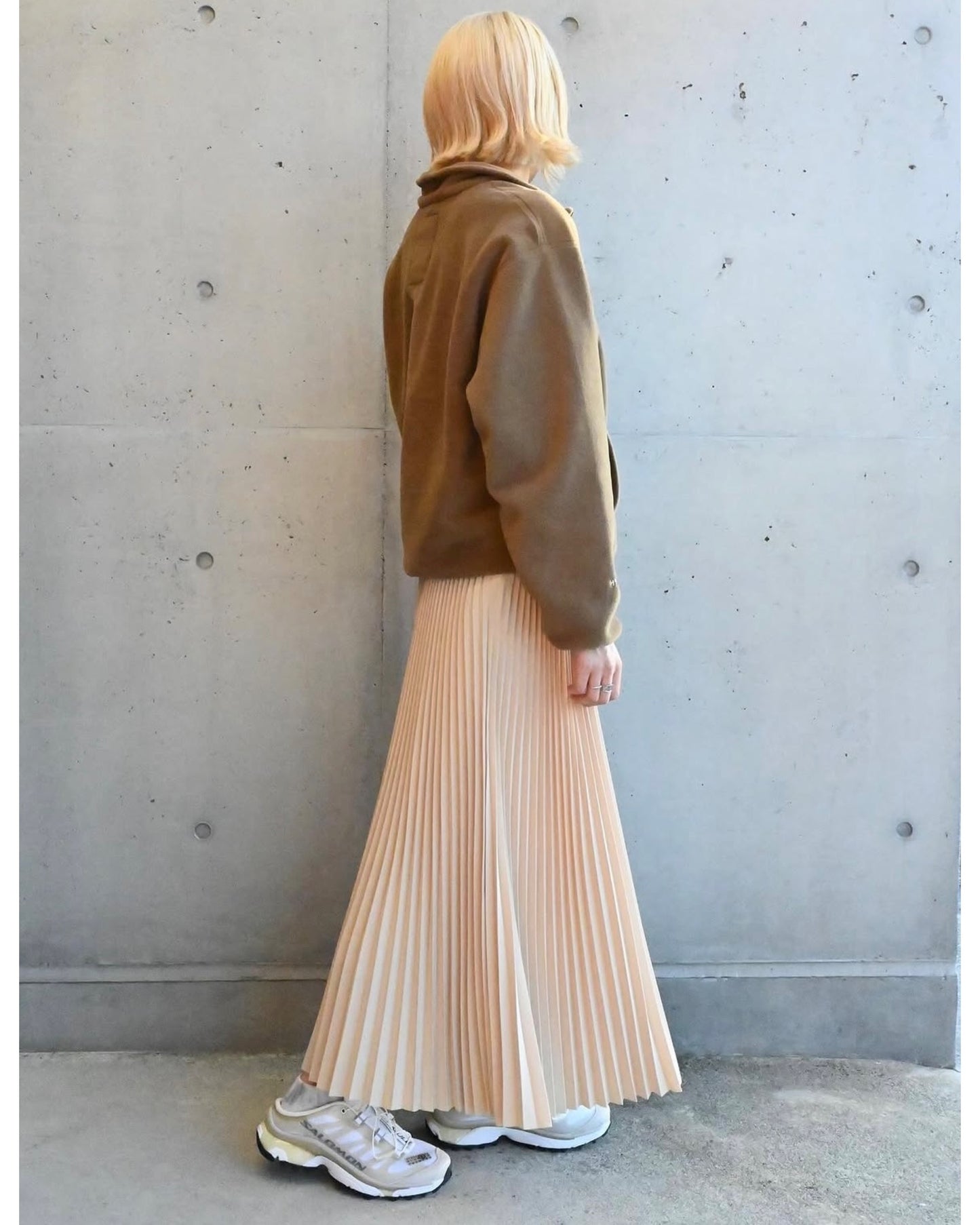 TAFFETA PLEATED SKIRT 14164