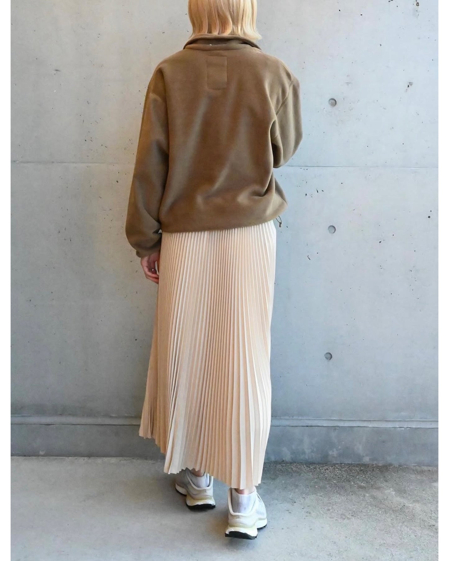 TAFFETA PLEATED SKIRT 14164