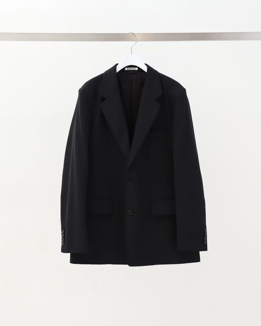 LIGHT WOOL MAX GABARDINE JACKET TOP BLACK