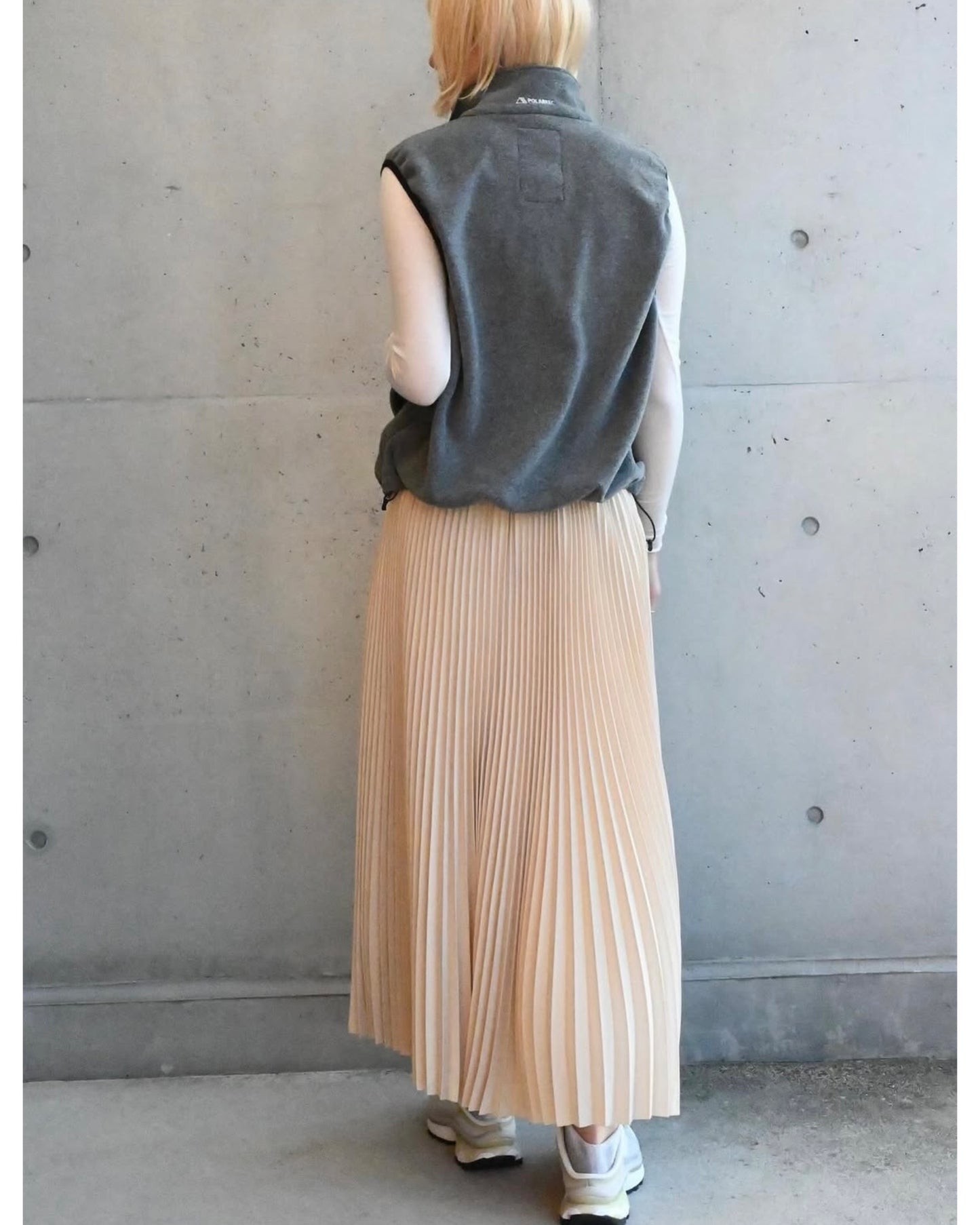 TAFFETA PLEATED SKIRT 14164