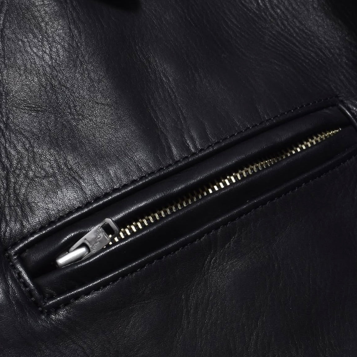 Leather Zipup JKT