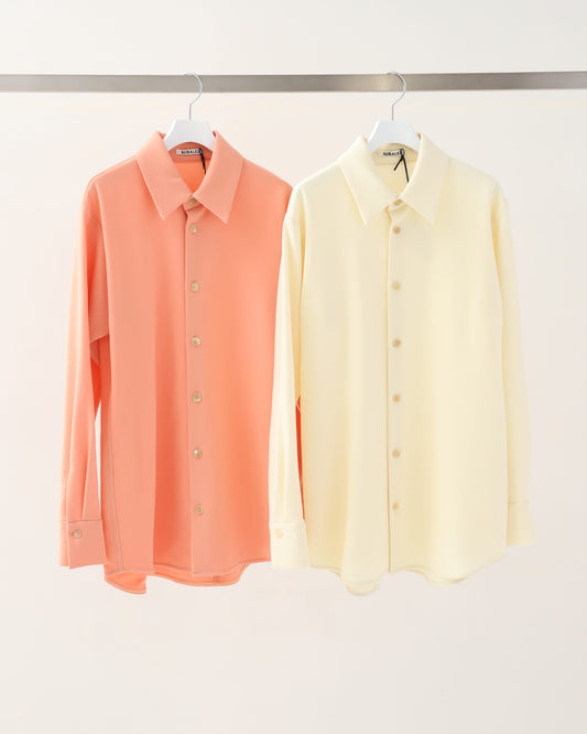 TENSE WOOL DOUBLE CLOTH SHIRT