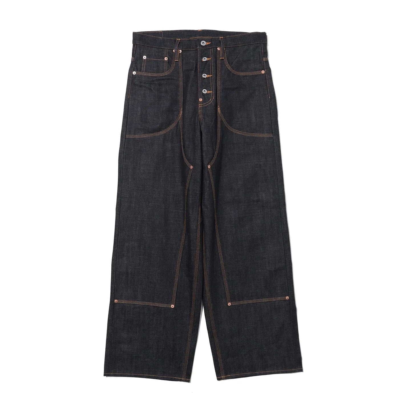 CLASSIC DOUBLE KNEE DENIM PANTS