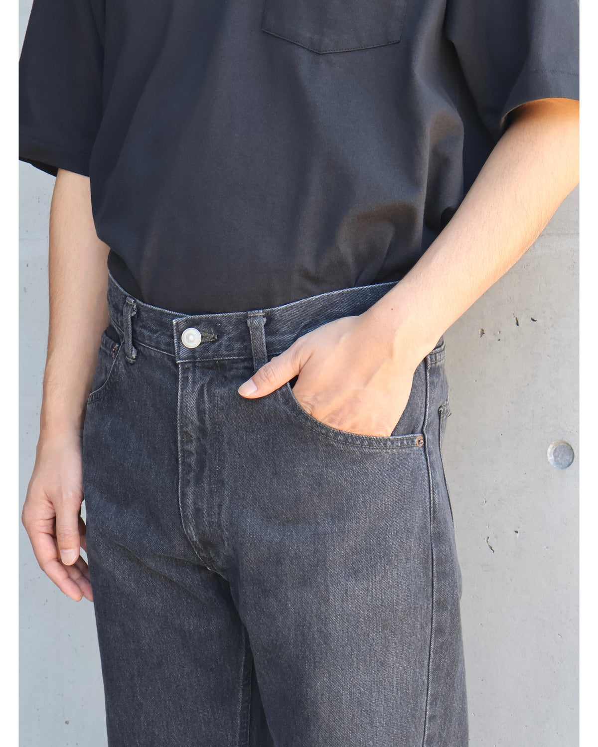 デニム 5Pパンツ FADE BLACK