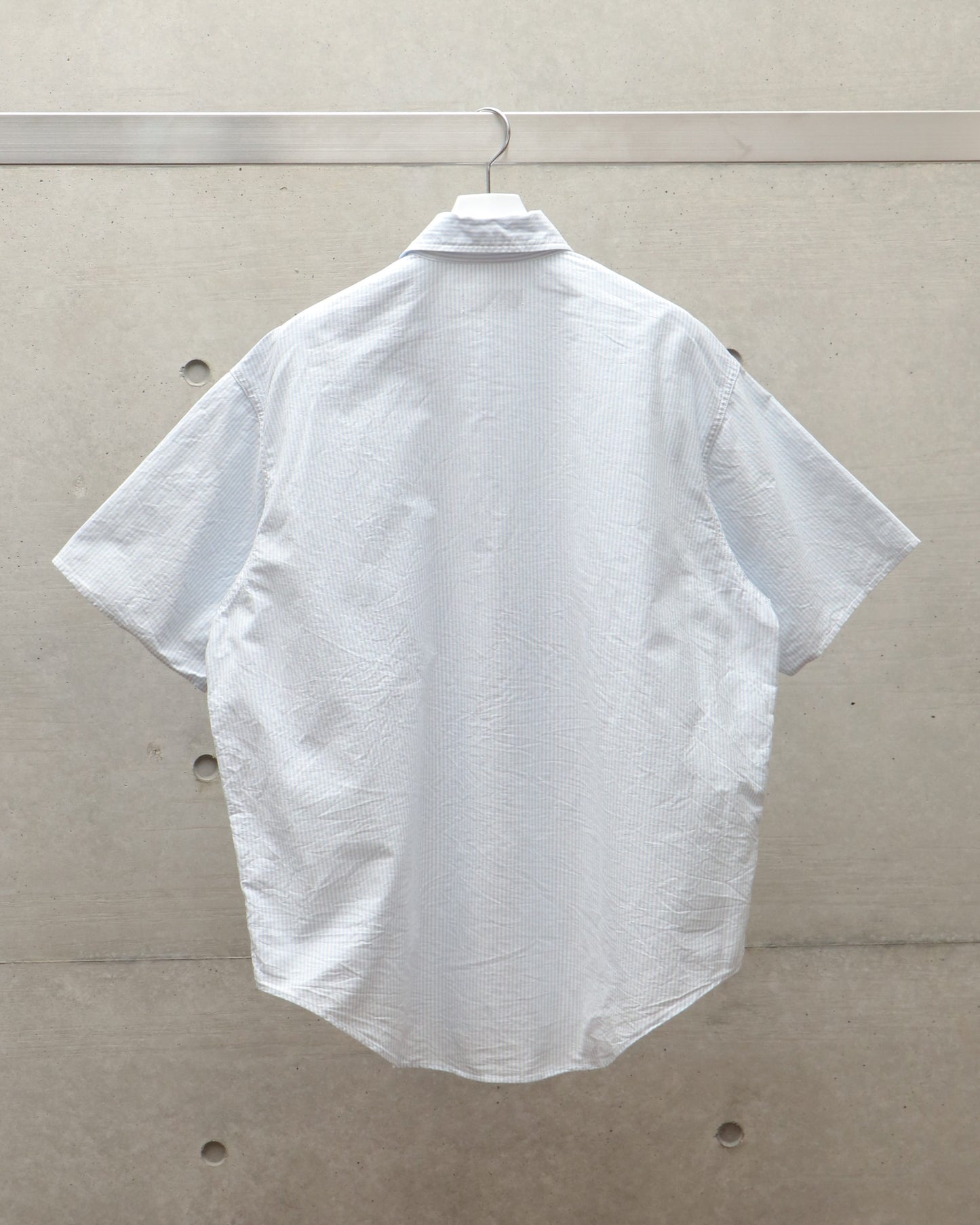 WORK SHIRT S/S SAX STRIPE