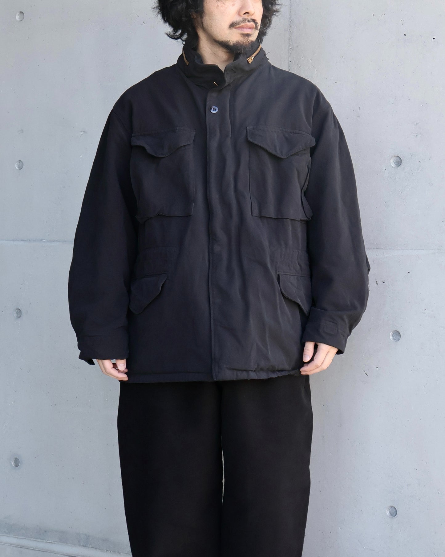 製品染 M65ジャケット BLACK