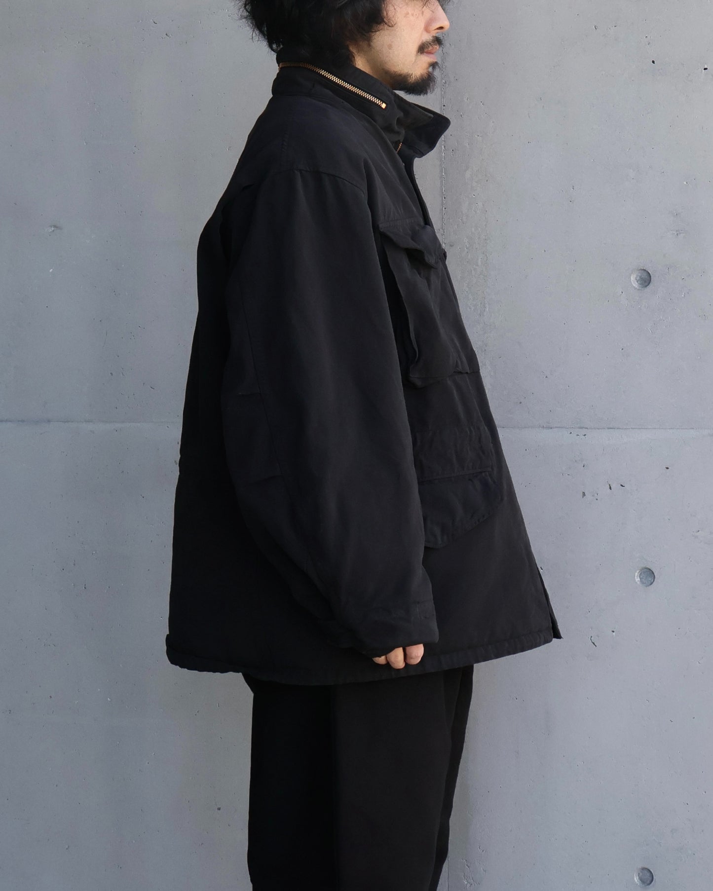 製品染 M65ジャケット BLACK