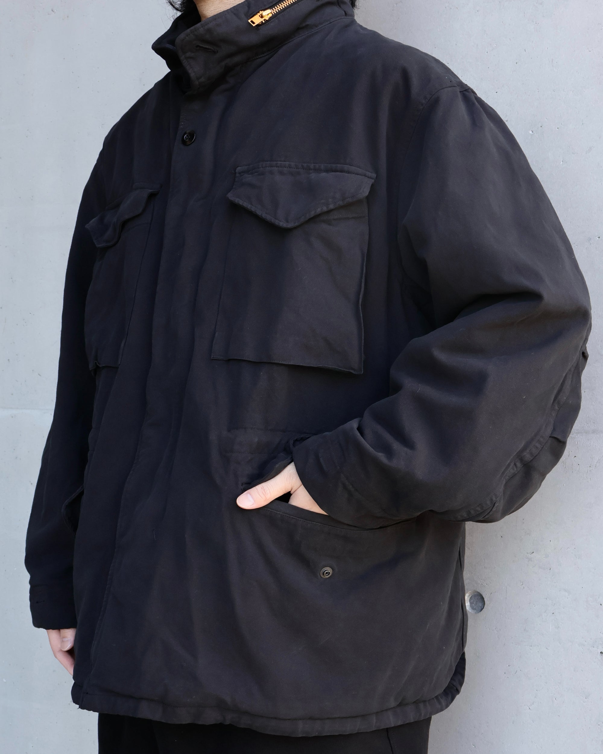 Ss♡様ブラック36ジャケット MM6】5ZIP BOMBER JACKET-Amanojak.