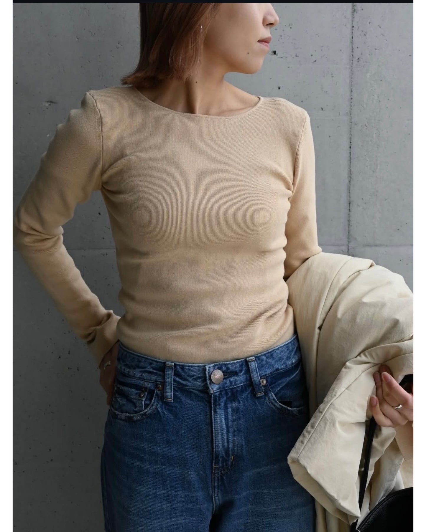 SHOULDER PADS KNIT TOPS