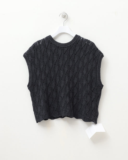 paper knit cropped top