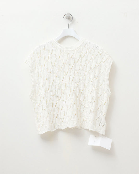 paper knit cropped top