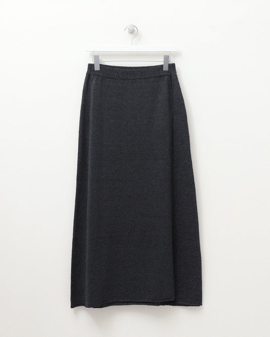 paper knit wrap skirt