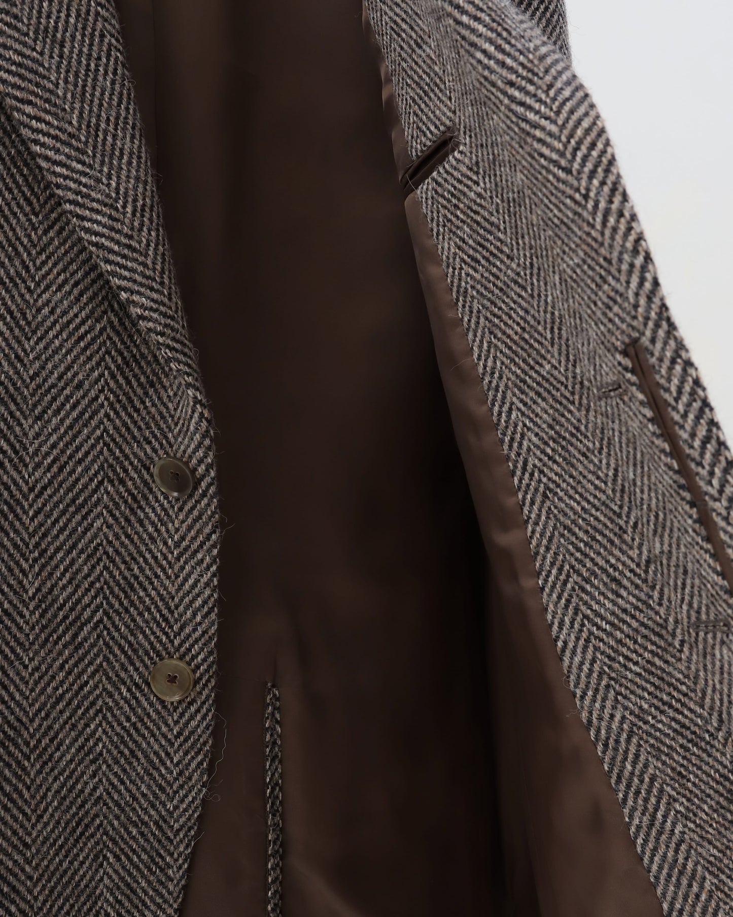 LAMA SHETLAND WOOL TWEED OVER JACKET