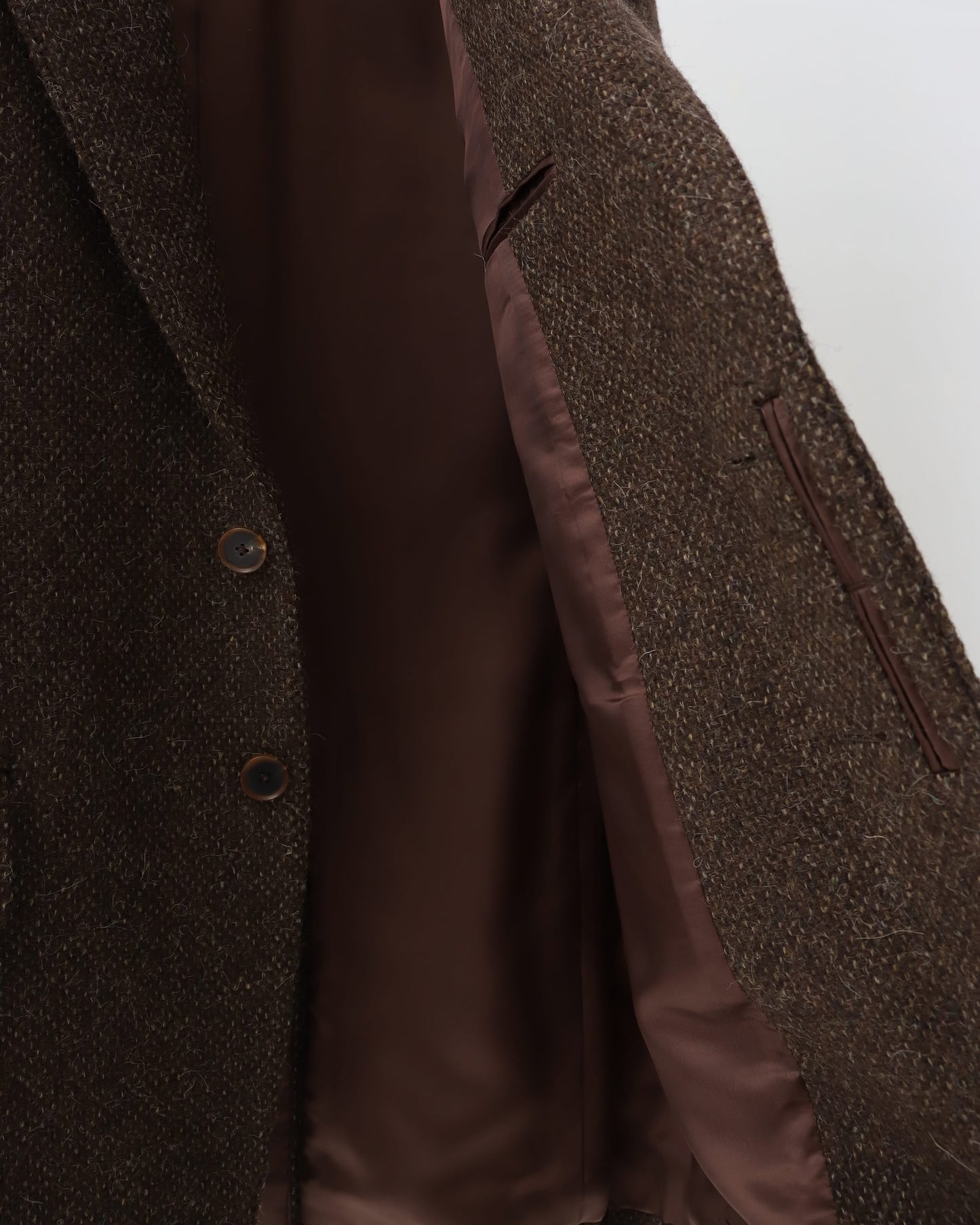 LAMA SHETLAND WOOL TWEED OVER JACKET