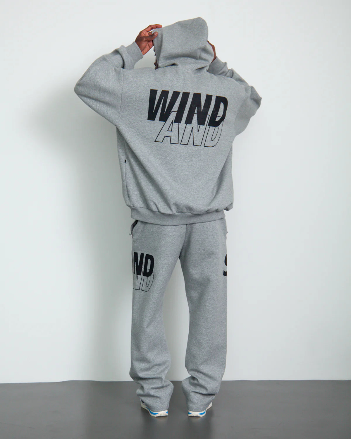 RELAXED FIT HOODED PONTE SWEATSHIRT