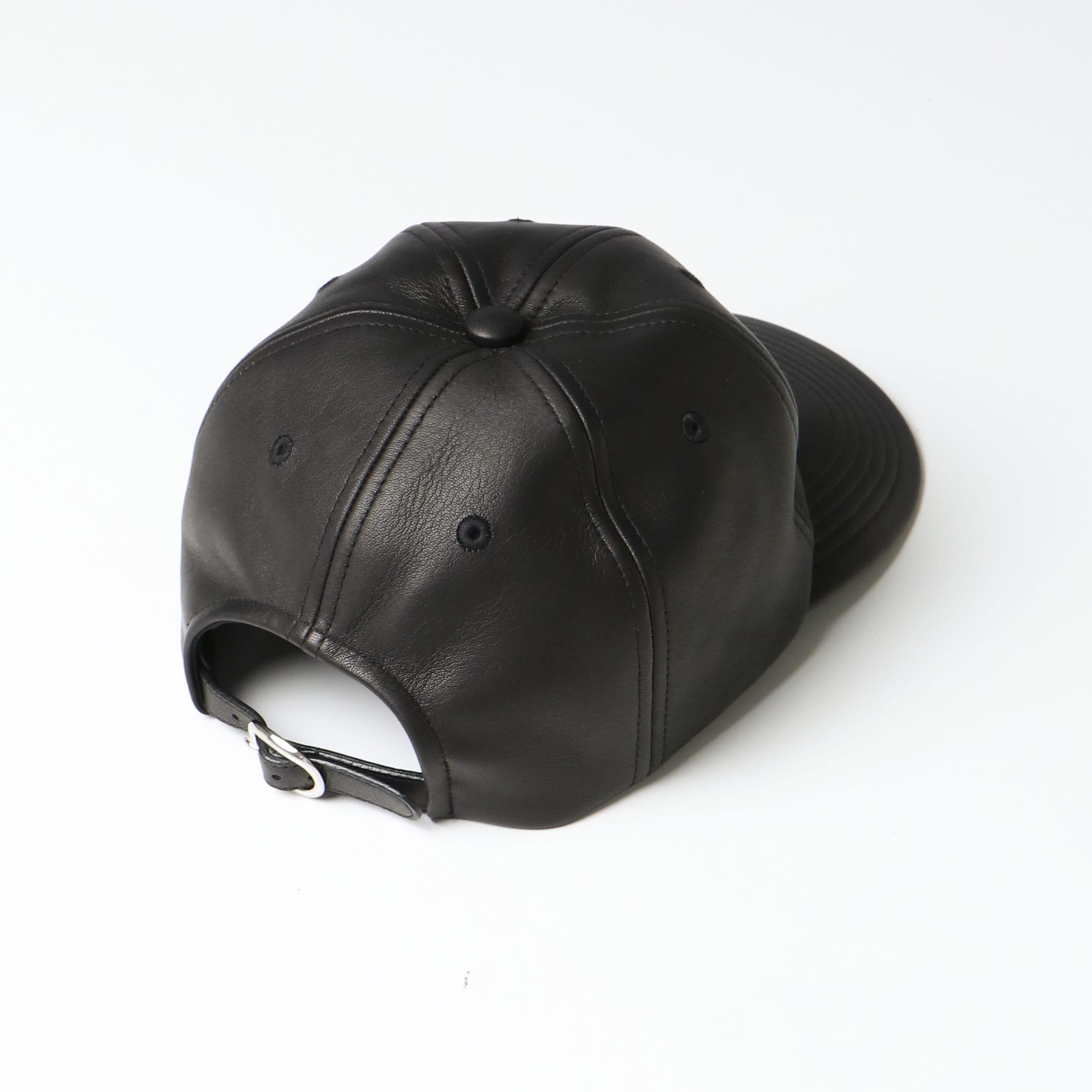 SHEEP LEATHER 6PANEL CAP BLACK – TIME AFTER TIME