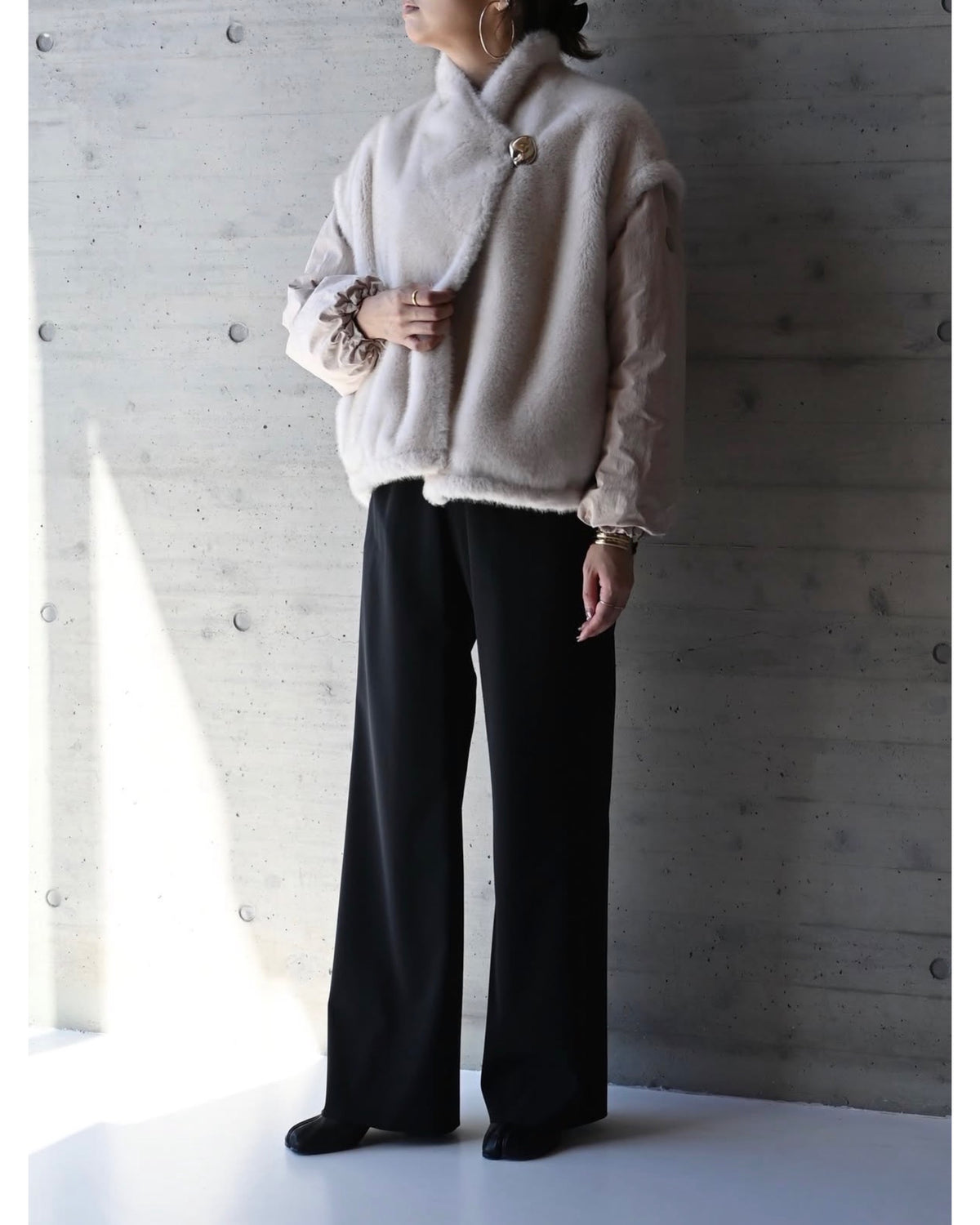 STRETCH WIDE LEG PANTS 13332