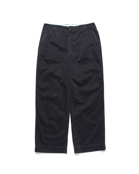 BLACK WORK TROUSERS AGED
