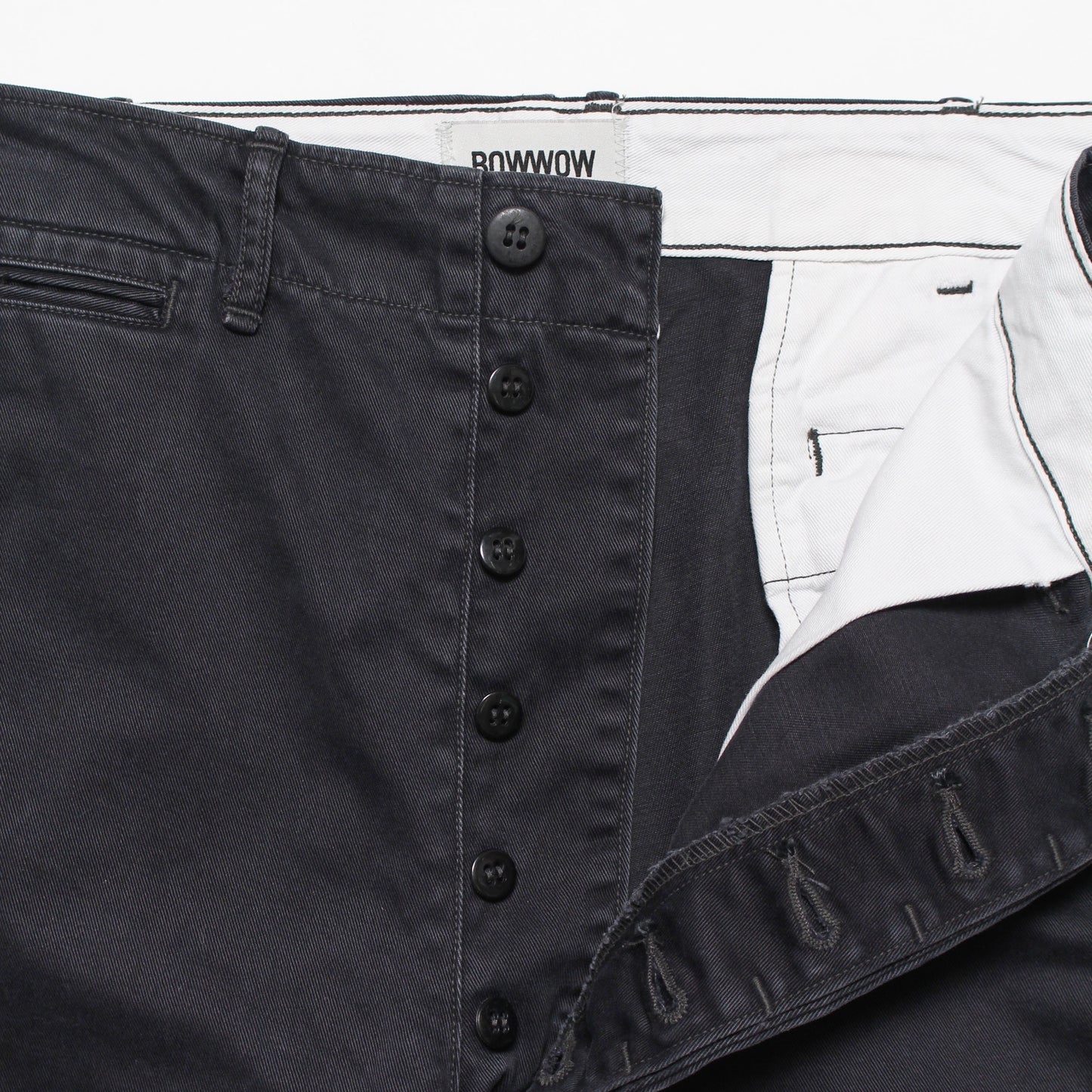 BLACK WORK TROUSERS AGED
