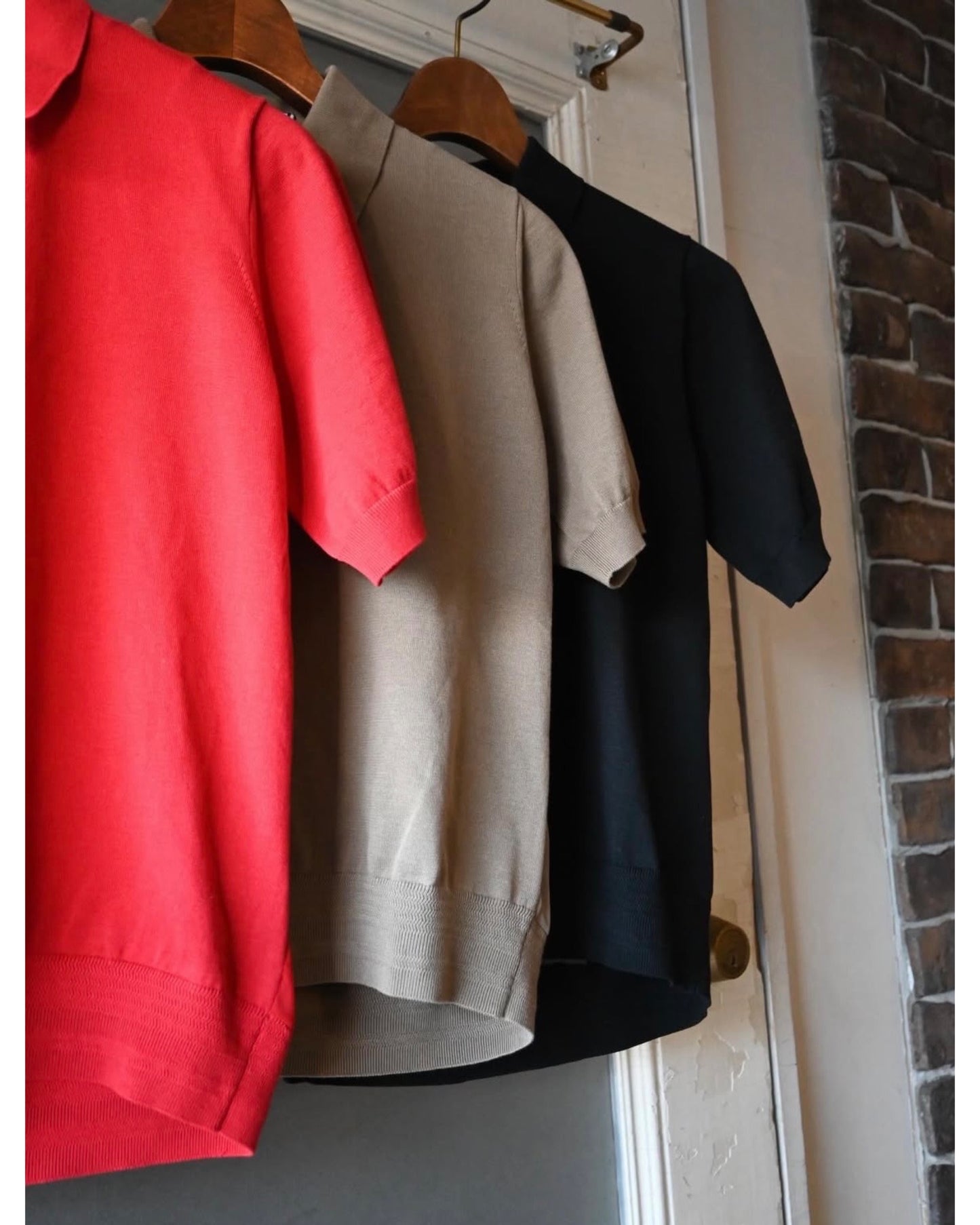 SHEER BACK POLO KNIT 11420