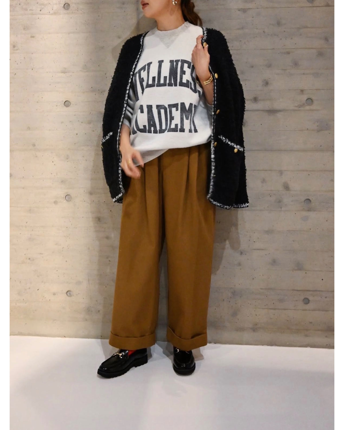TWEED KNIT CARDIGAN