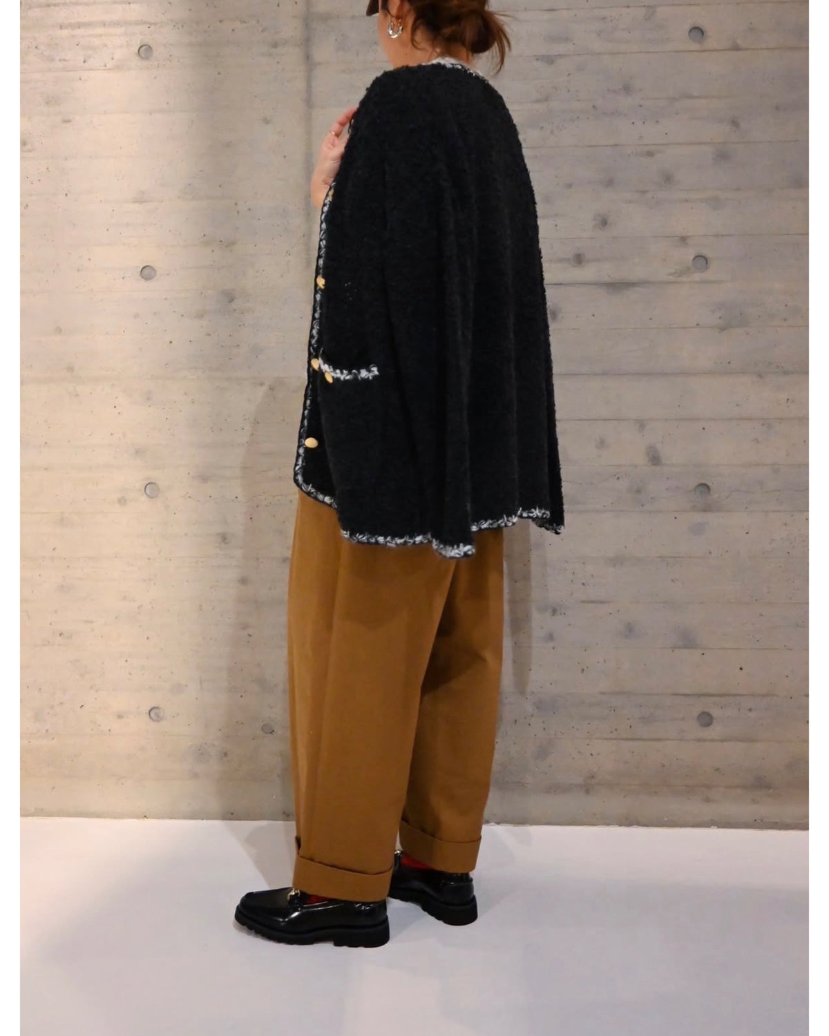 TWEED KNIT CARDIGAN