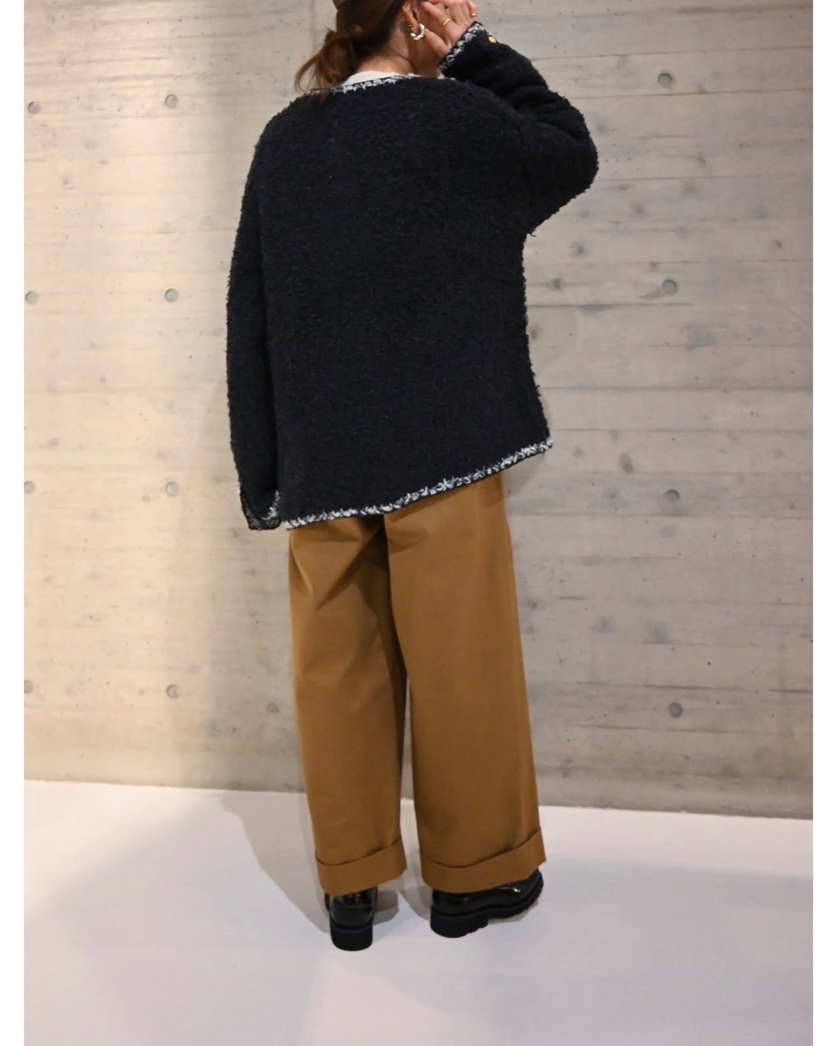 TWEED KNIT CARDIGAN
