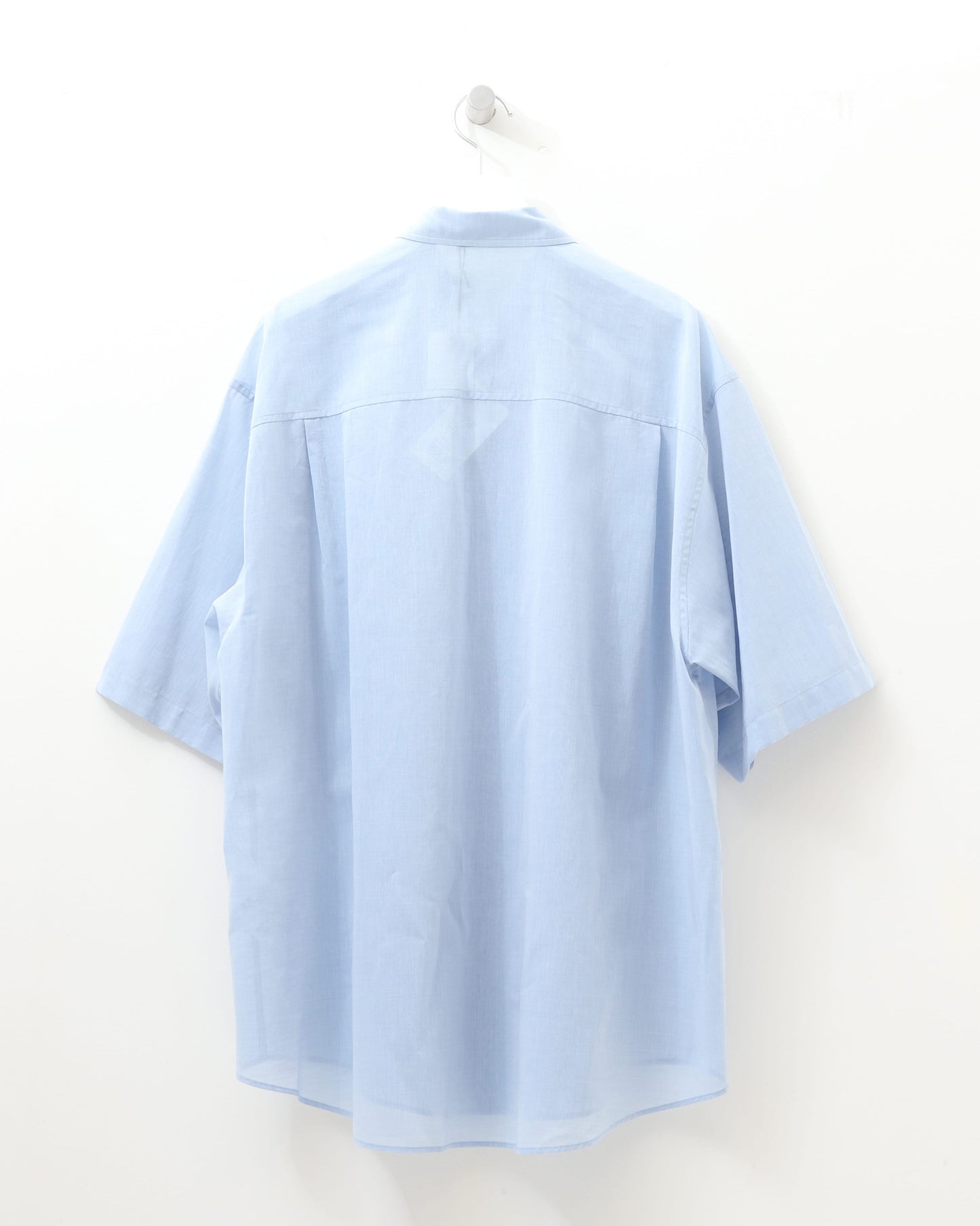 HARD TWIST FINK ORGANDY HALF SLEEVED SHIRT SAX BLUE