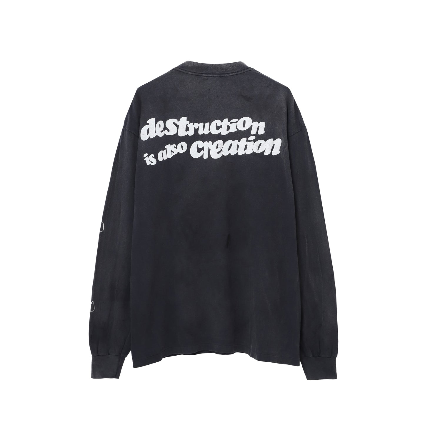 L/S T-SHIRT DESTRUCTION BLACK