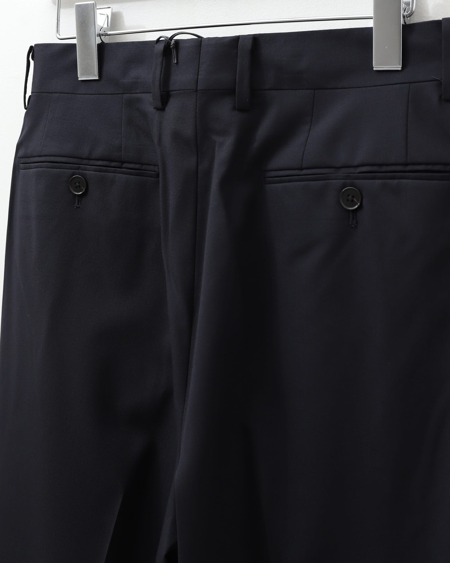 SUPER FINE TROPICAL WOOL SLACKS DARK NAVY