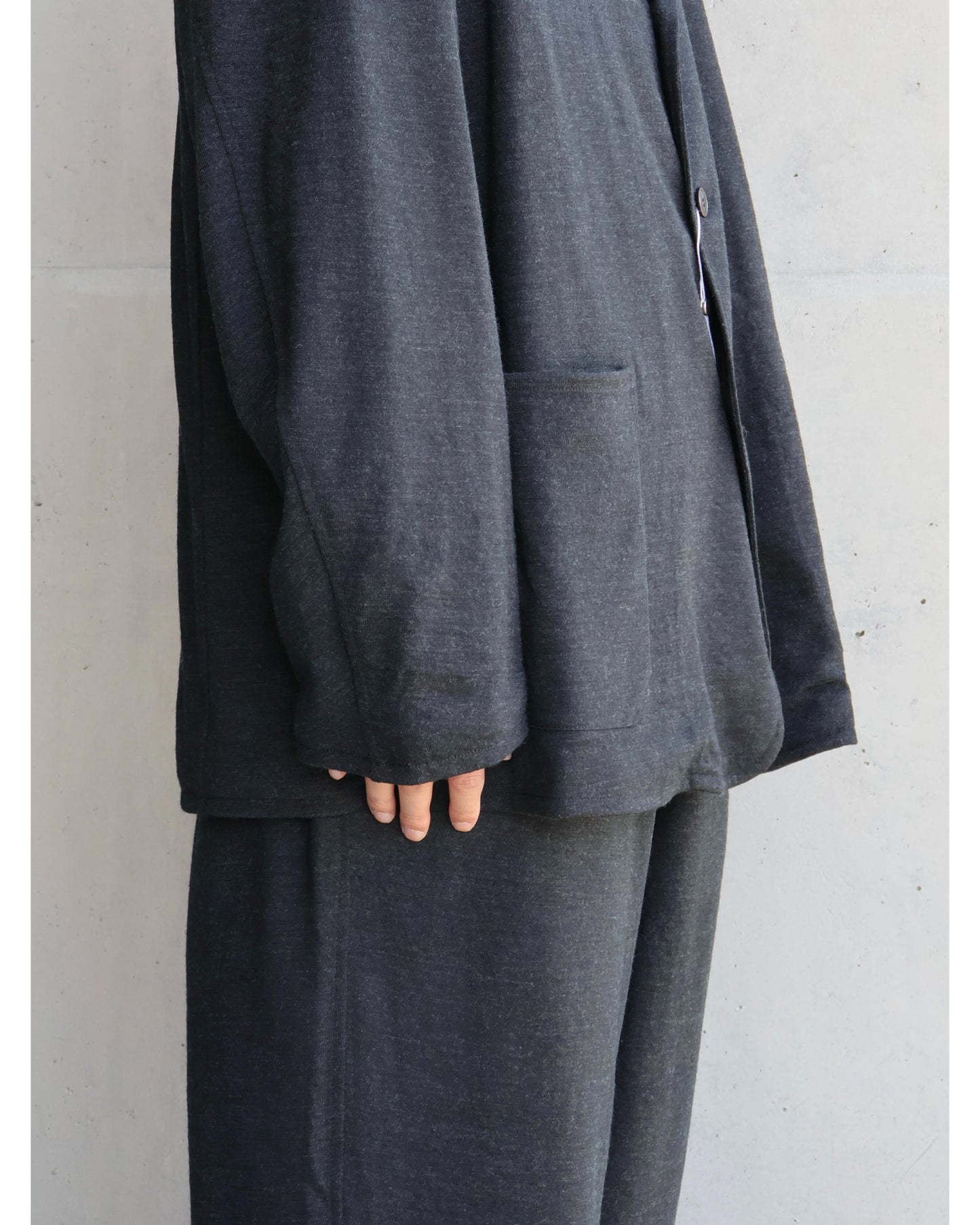 ウールニット ジャケット CHARCOAL