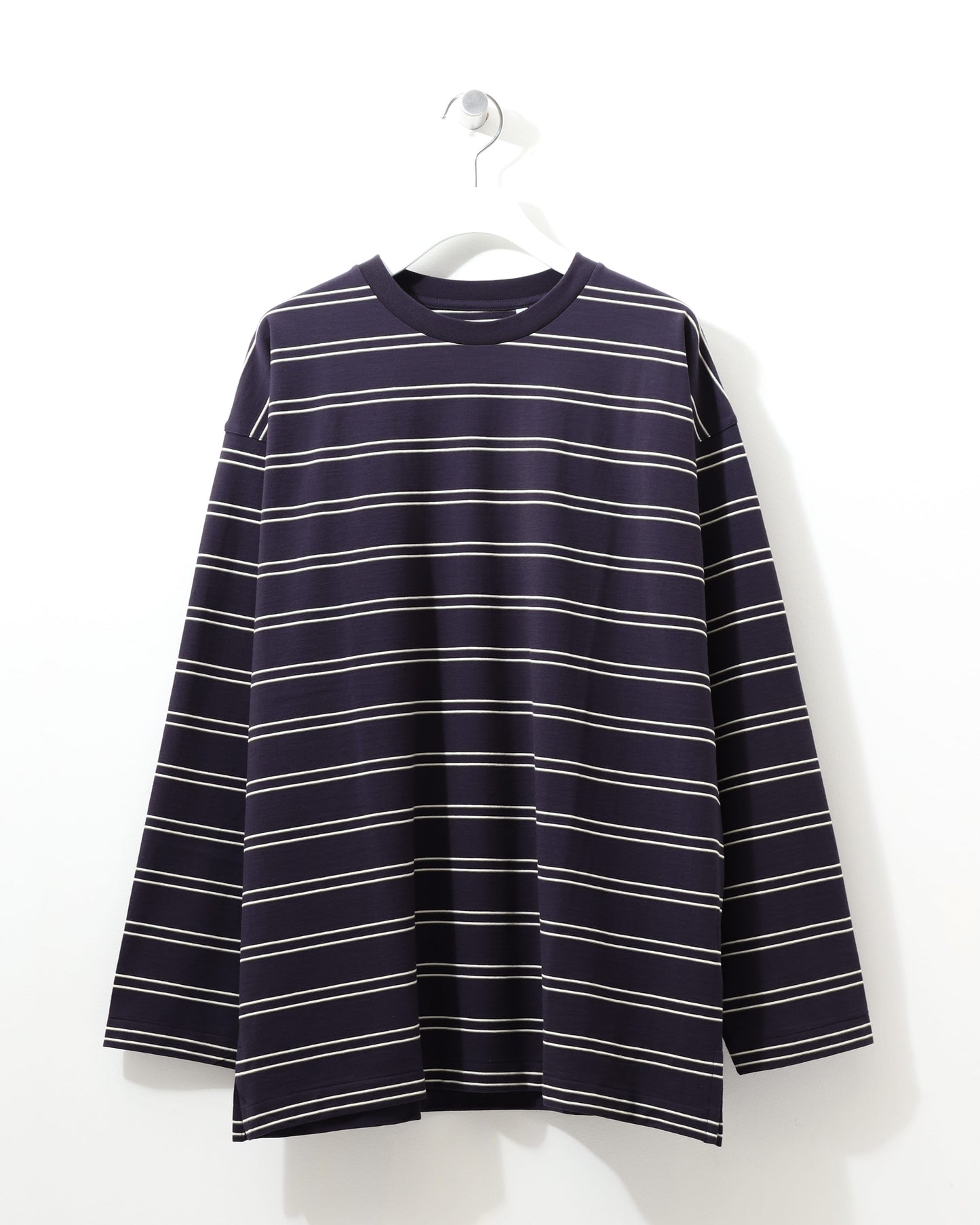 Hord Twisted Border Jersey L/S Tee NAVY BORDER