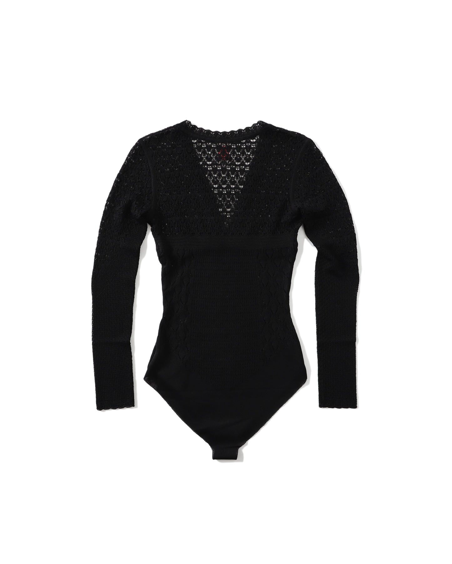 LACE KNIT V-NECK BODYSUITS