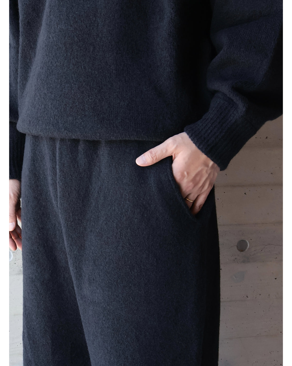 【Ten c × COMOLI】 KNIT BLACK