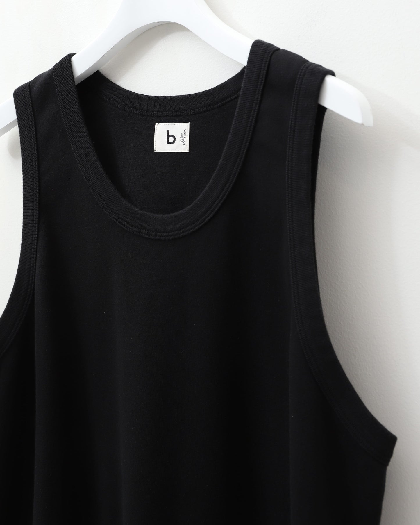 Classic Rib-fit Tank top BLACK