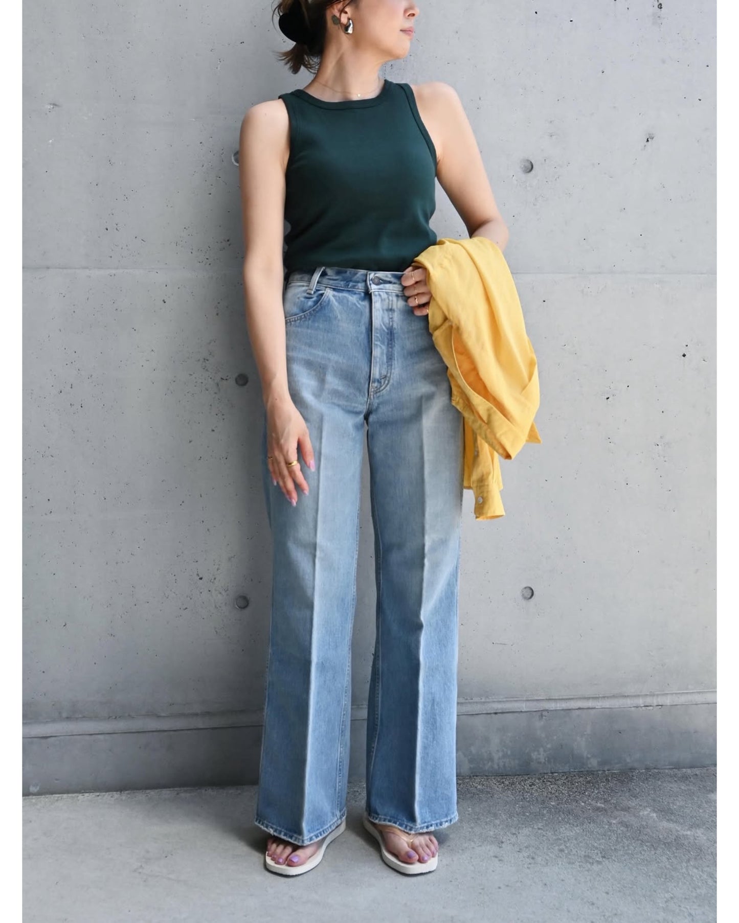 CIRCULAR RIB TANKTOP