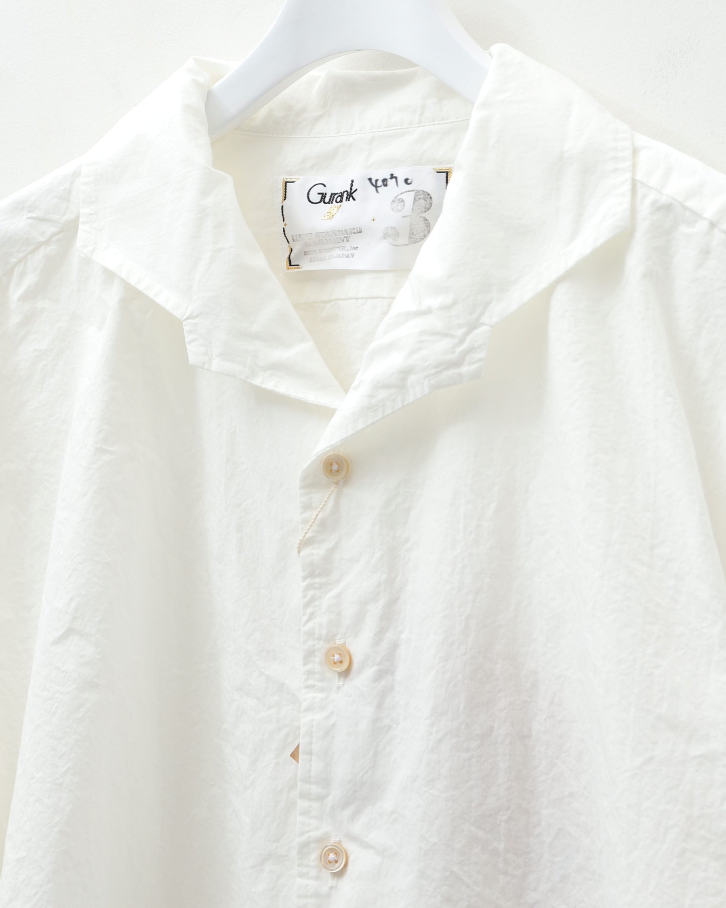 One peace collar shirt WHITE
