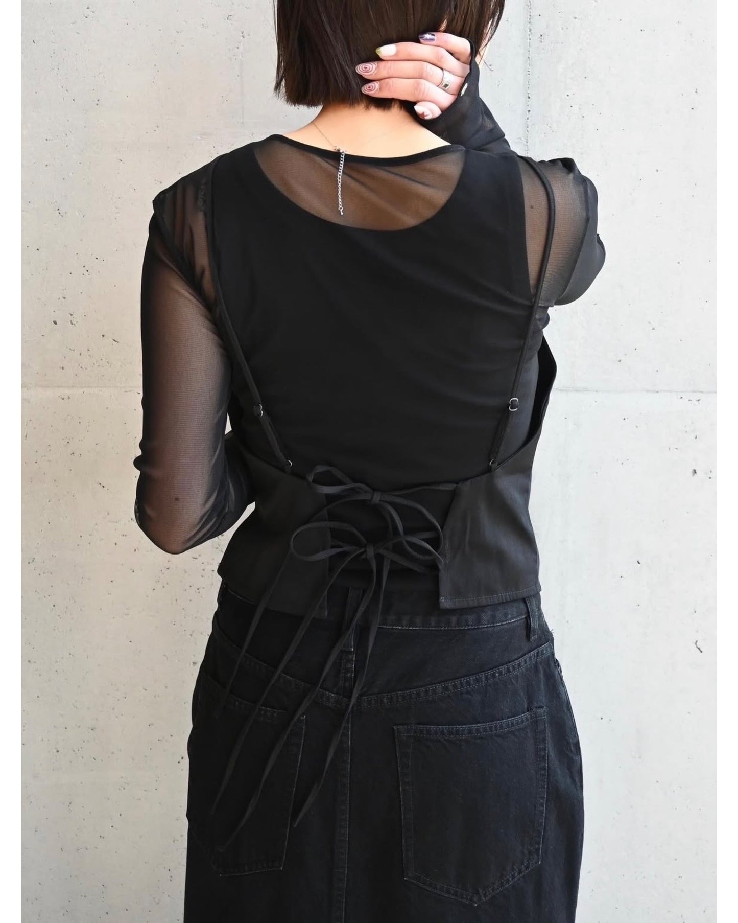 SHEER TULLE TOPS