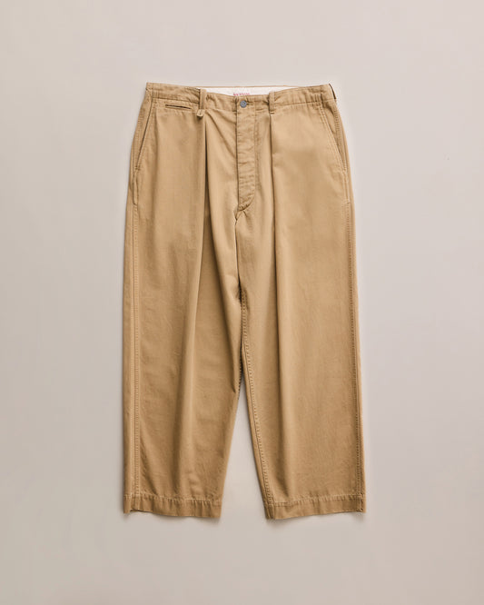 ALBARN(エイジドエフェクトリサイズドチノトラウザー) BEIGE