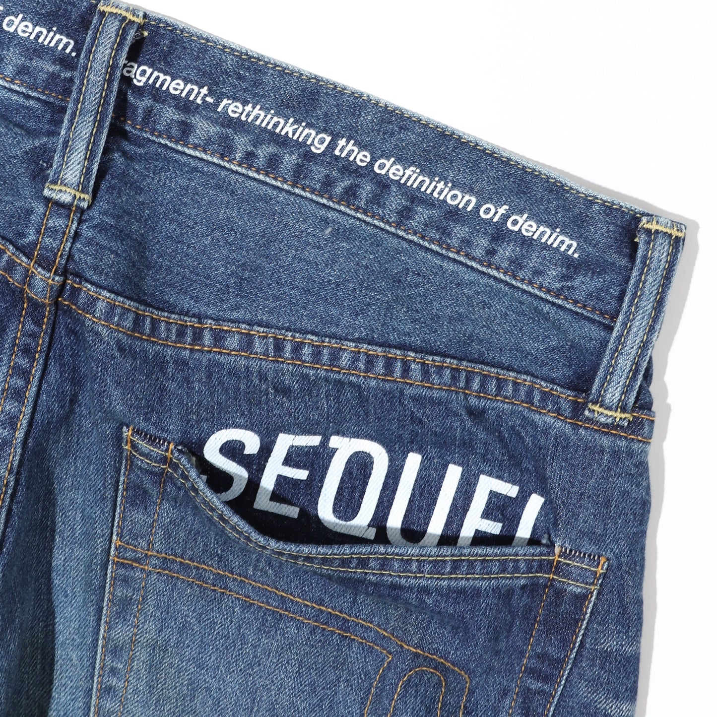 "FRAGMENT × SEQUEL" DAMAGE DENIM PANTS