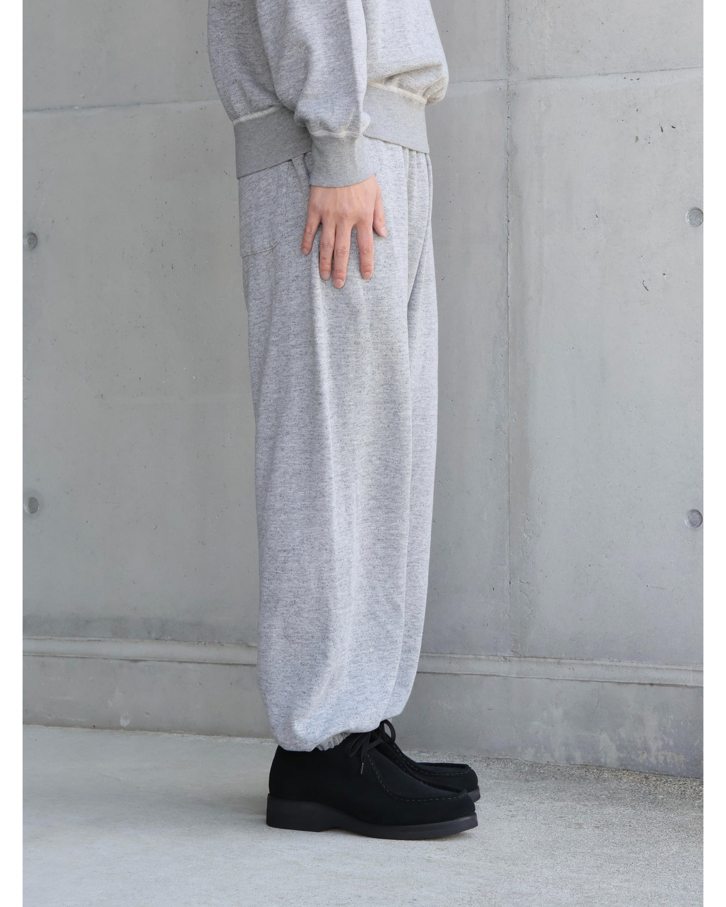 グレー裏毛 パンツ GRAY