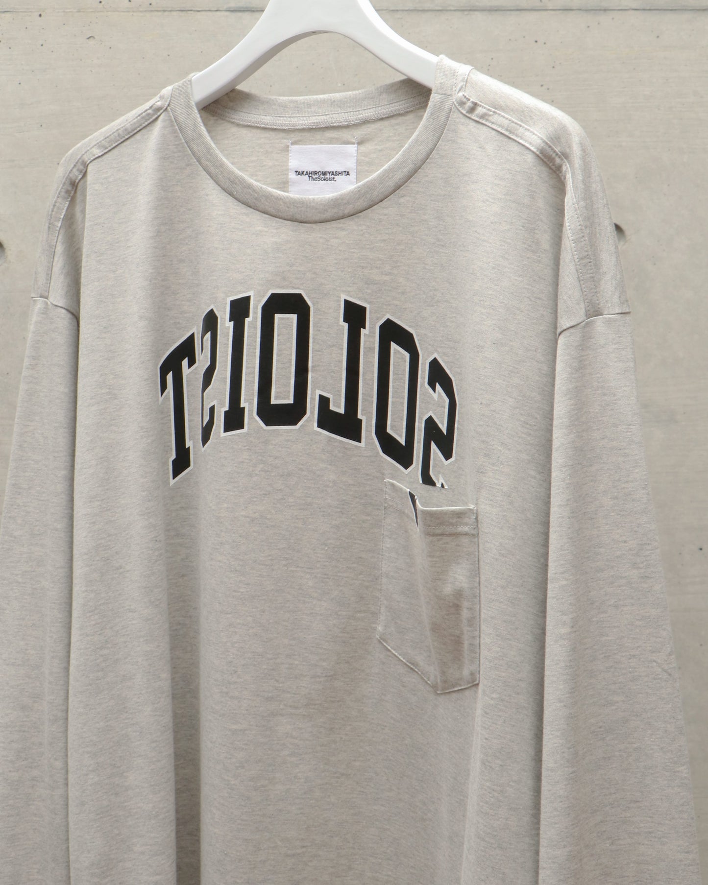 SOLOIST.(oversized l/s pocket tee) GRAY