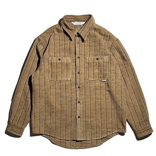 moleskin stripe drop shirt