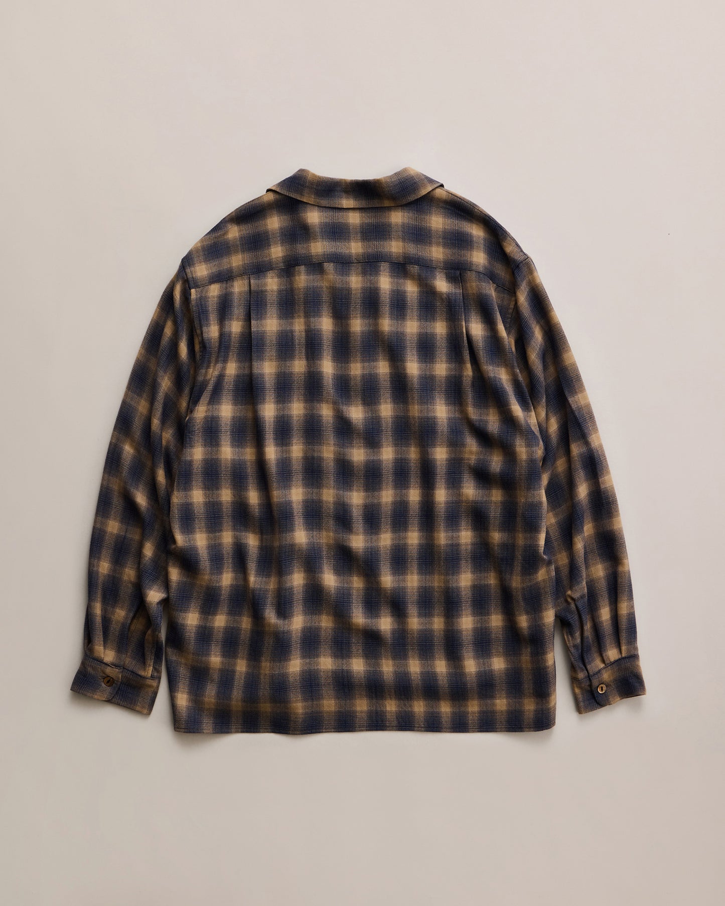 C.HUFFAM(S140sオンブレロッヂシャツ) BEIGE