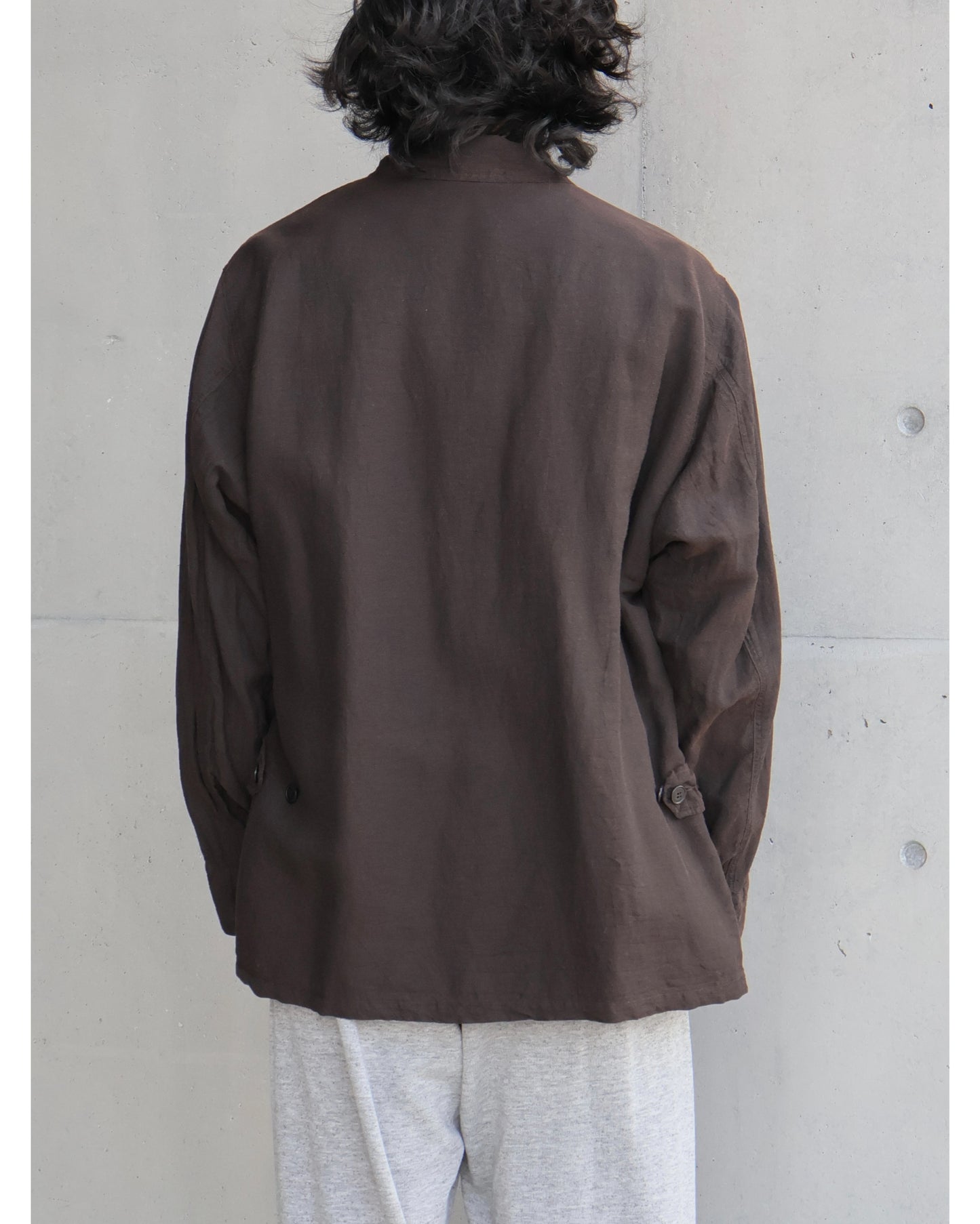 シルクコットン B.D.U.ジャケット BROWN