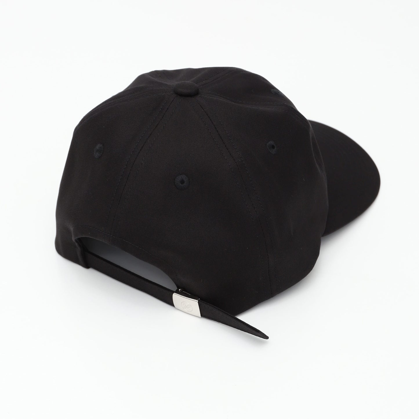 COTTON GABA 6PANEL CAP BLACK