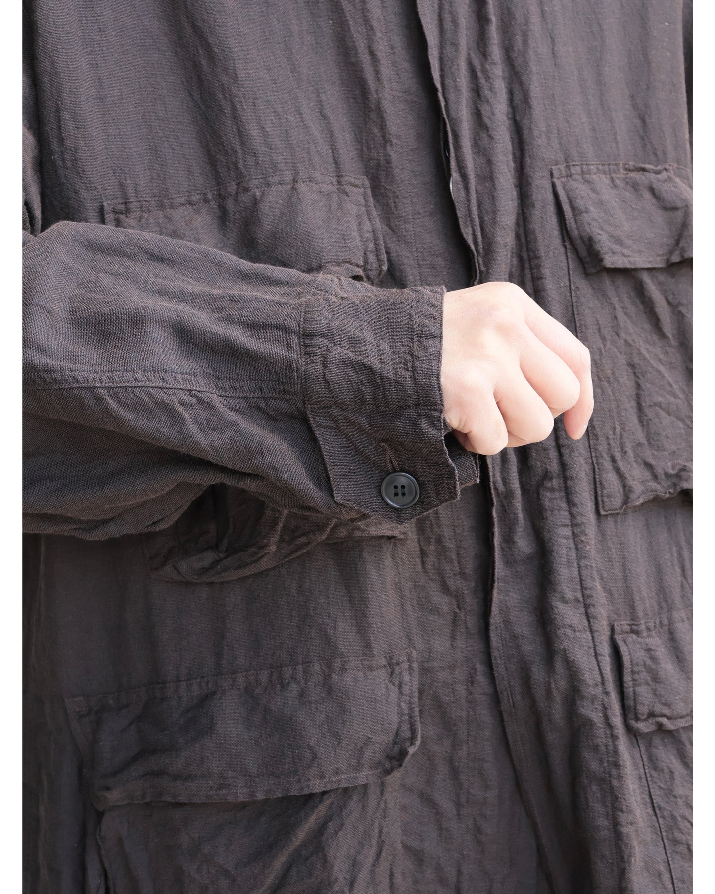 シルクコットン B.D.U.ジャケット BROWN