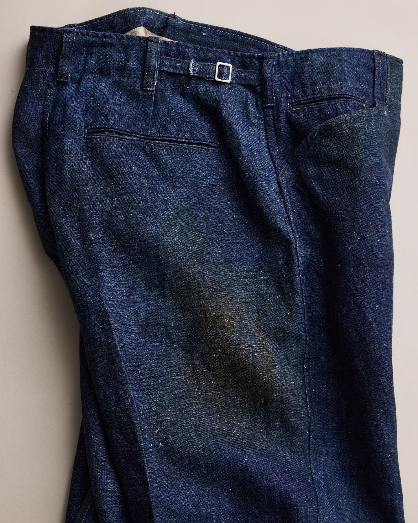 N.MORLEY(プリンテッドキャンバスフリスコトラウザー) INDIGO